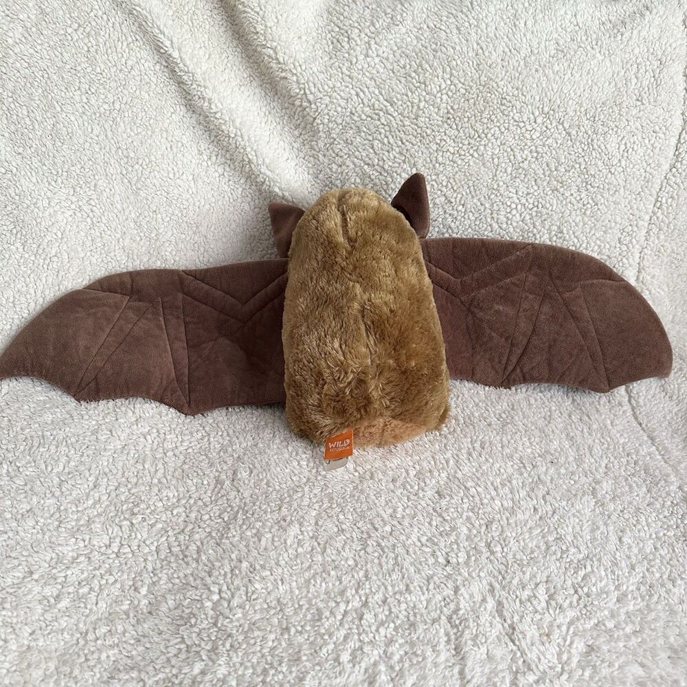 Wild Republic Bat Stuffed Animal Toy Plush Doll Brown Soft Plush Realistic - Picture 3 of 5